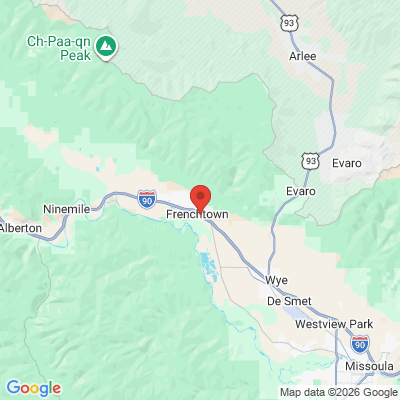 Map to  office in Frenchtown, MT