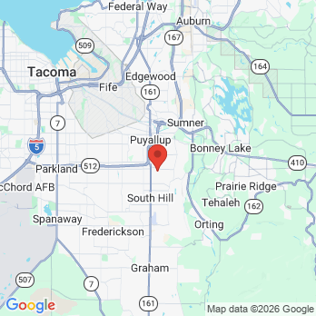 Map to Prosthodontics & Implants Northwest office in Puyallup, WA