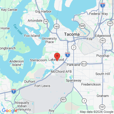 Map to  office in Lakewood, WA