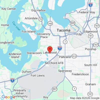 Map to  office in Lakewood, WA