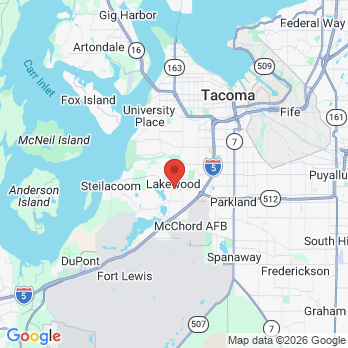 Map to Dental Health Associates office in Lakewood, WA