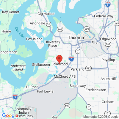 Map to  office in Lakewood, WA