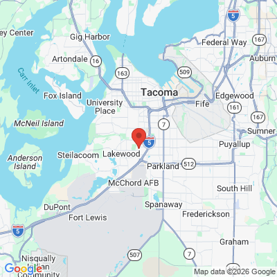 Map to  office in Lakewood, WA