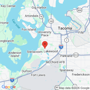 Map to Quality Dentistry office in Lakewood, WA