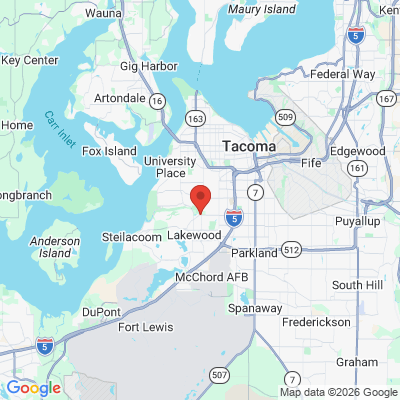 Map to  office in Lakewood, WA