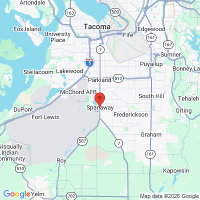 Map to  office in Spanaway, WA