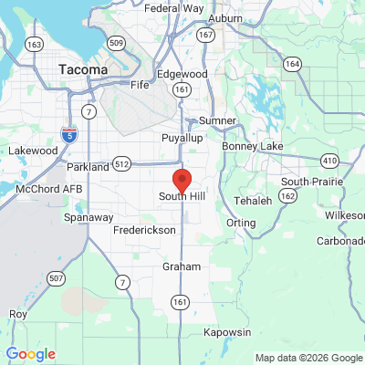 Map to  office in South Hill, WA