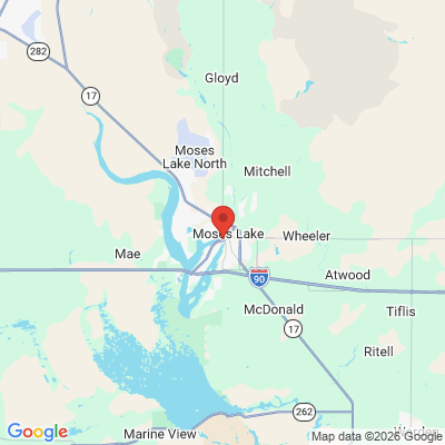 Map to  office in Moses Lake, WA