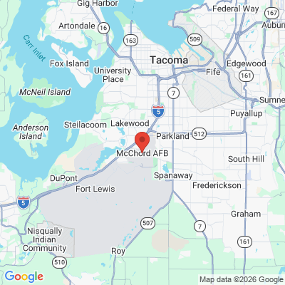 Map to  office in Mcchord Air Force Base, WA
