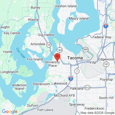 Map to  office in Tacoma, WA