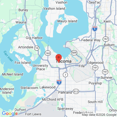 Map to  office in Tacoma, WA