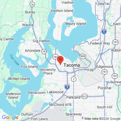 Map to  office in Tacoma, WA