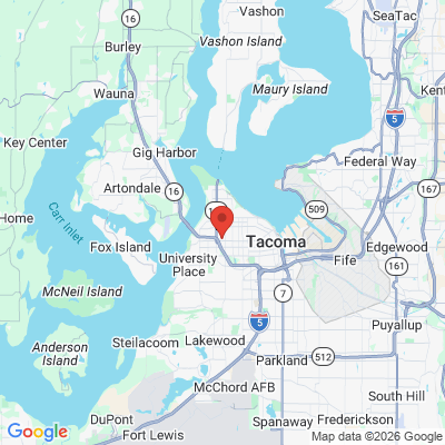 Map to  office in Tacoma, WA