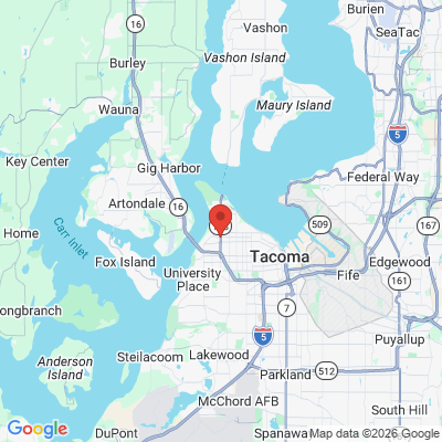 Map to  office in Tacoma, WA