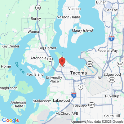 Map to  office in Tacoma, WA