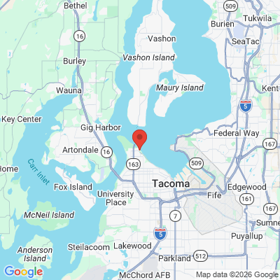 Map to  office in Tacoma, WA