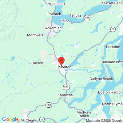 Map to  office in Shelton, WA