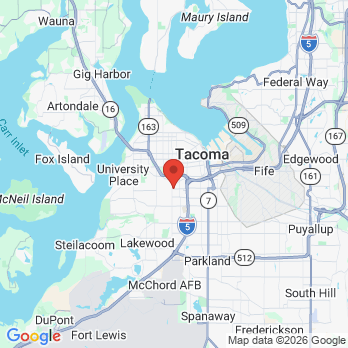 Map to Clark Dental Group office in Tacoma, WA