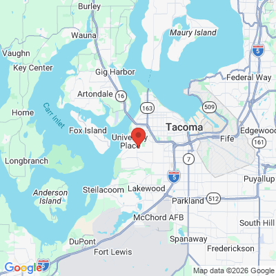 Map to  office in Fircrest, WA