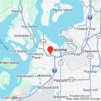Map to Ajey Varma DDS PLLC office in Tacoma, WA