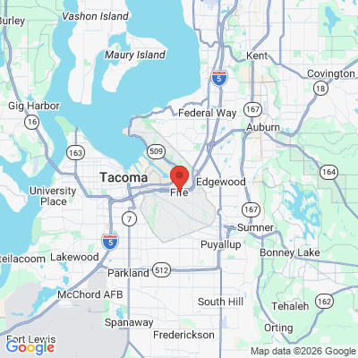 Map to  office in Fife, WA