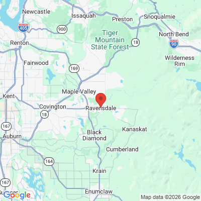 Map to  office in Ravensdale, WA