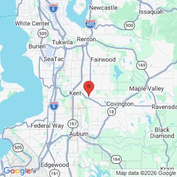 Map to SHINE Family Dentistry office in Kent, WA