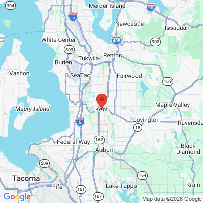 Map to  office in Kent, WA