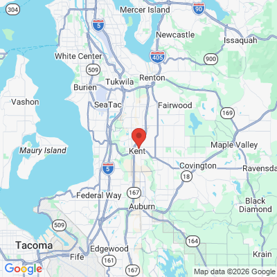 Map to  office in Kent, WA