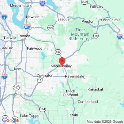 Map to  office in Maple Valley, WA
