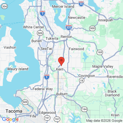 Map to  office in Kent, WA