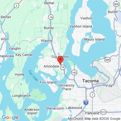 Map to  office in Gig Harbor, WA