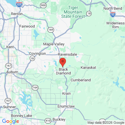 Map to  office in Black Diamond, WA