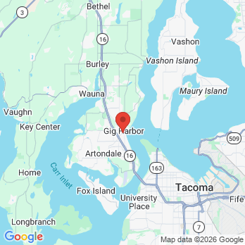 Map to Harbor View Dentistry office in Gig Harbor, WA