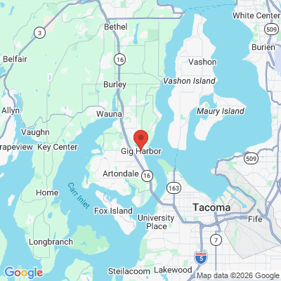 Map to  office in Gig Harbor, WA