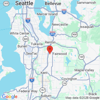 Map to Karla M Kreger PLLC office in Renton, WA