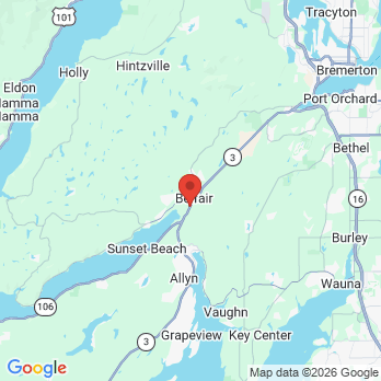 Map to Studerus Dentistry office in Belfair, WA