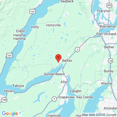 Map to  office in Belfair, WA