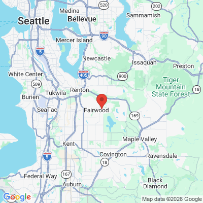 Map to Renton Dental office in Renton, WA