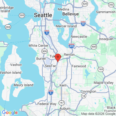 Map to  office in Tukwila, WA