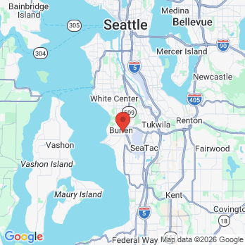 Map to Robert P Ward, DDS office in Burien, WA