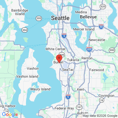 Map to  office in Burien, WA
