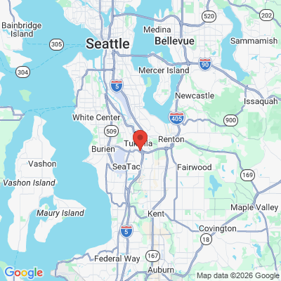 Map to  office in Smiles@Southcenter Dentistry