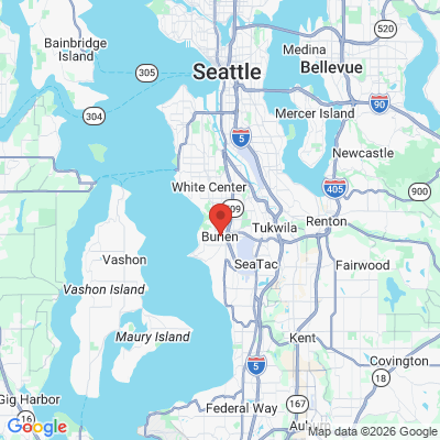 Map to  office in Burien, WA