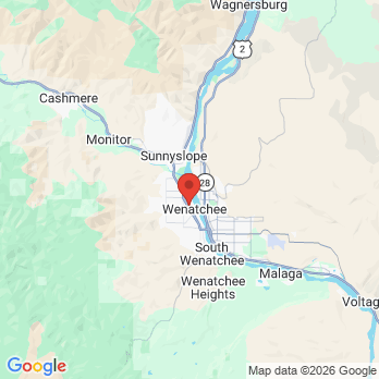 Map to Bibbens Family Dentistry office in Wenatchee, WA