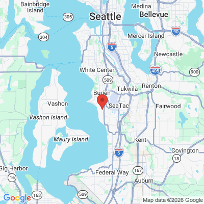 Map to  office in Normandy Park, WA