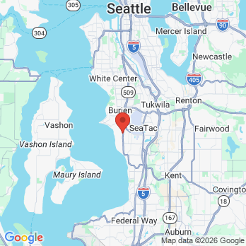 Map to Watermark Dentistry office in Normandy Park, WA