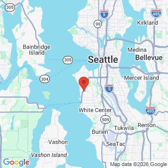 Map to Christine Kirchner DDS office in Seattle, WA