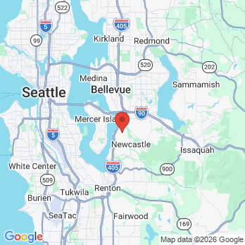 Map to Bellevue Dental office in Bellevue, WA