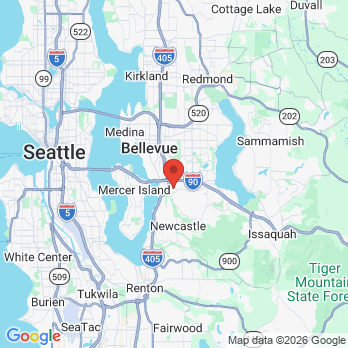 Map to Affordable Dental Care office in Bellevue, WA